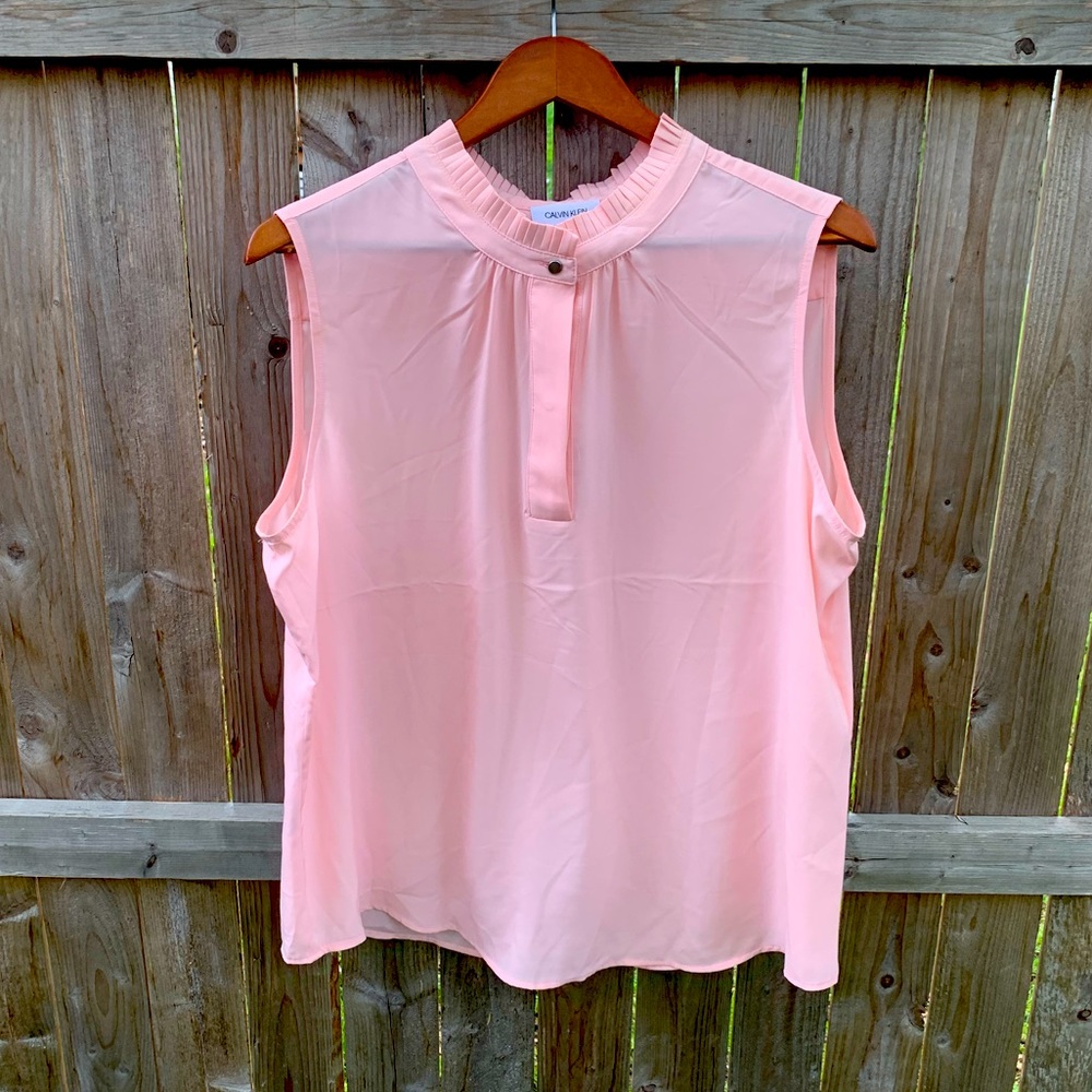 NAT Calvin Klein Sheer Top